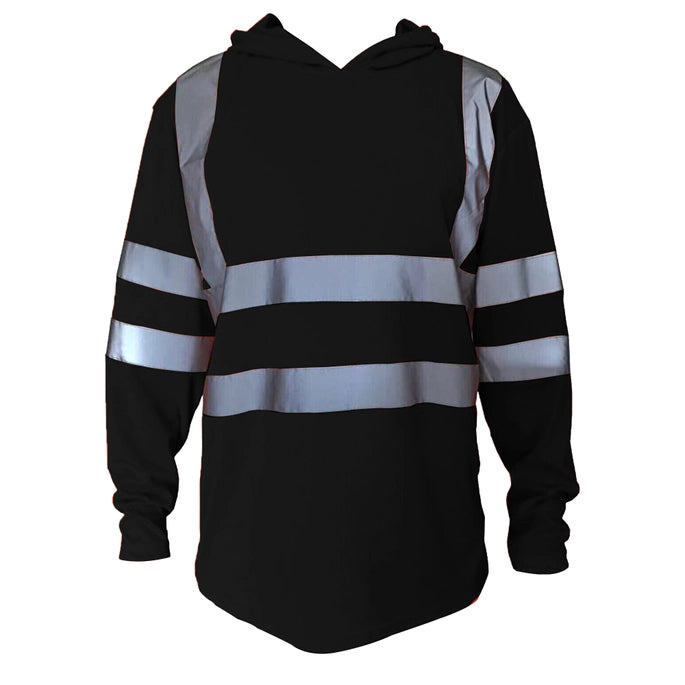 Long-Sleeve Safety Construction Work Reflective Hoodie