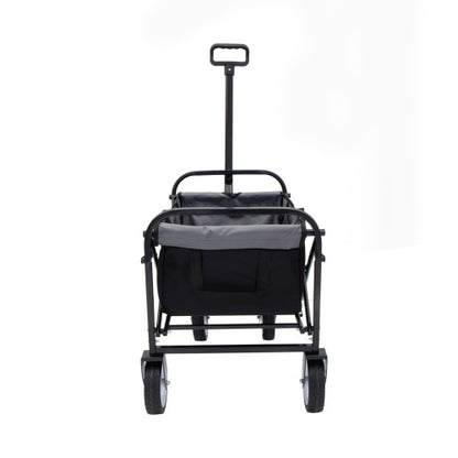 Minimeetall Strap Collapsible Foldable Wagon Cart With Strapping System, Beach Wagon , Utility Cart , Utility Wagon Grocery Cart For Camping Shopping Sports Gardeing Fishing Supports 225lbs