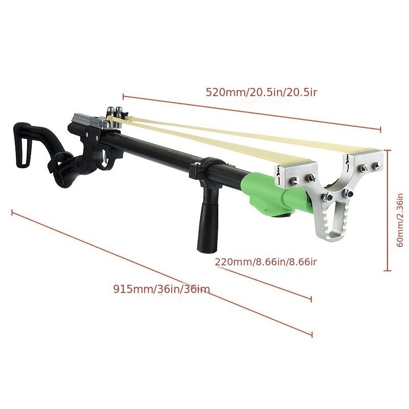 Sports Shooting Long Pole Foldable Slingshot, Outdoor Hunting Slingshot, Powerful  Slingshot Set