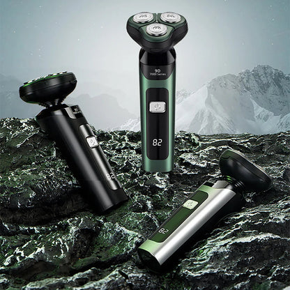 Electric Shavers for Men Portable Power Display 3D Floating Blade Full