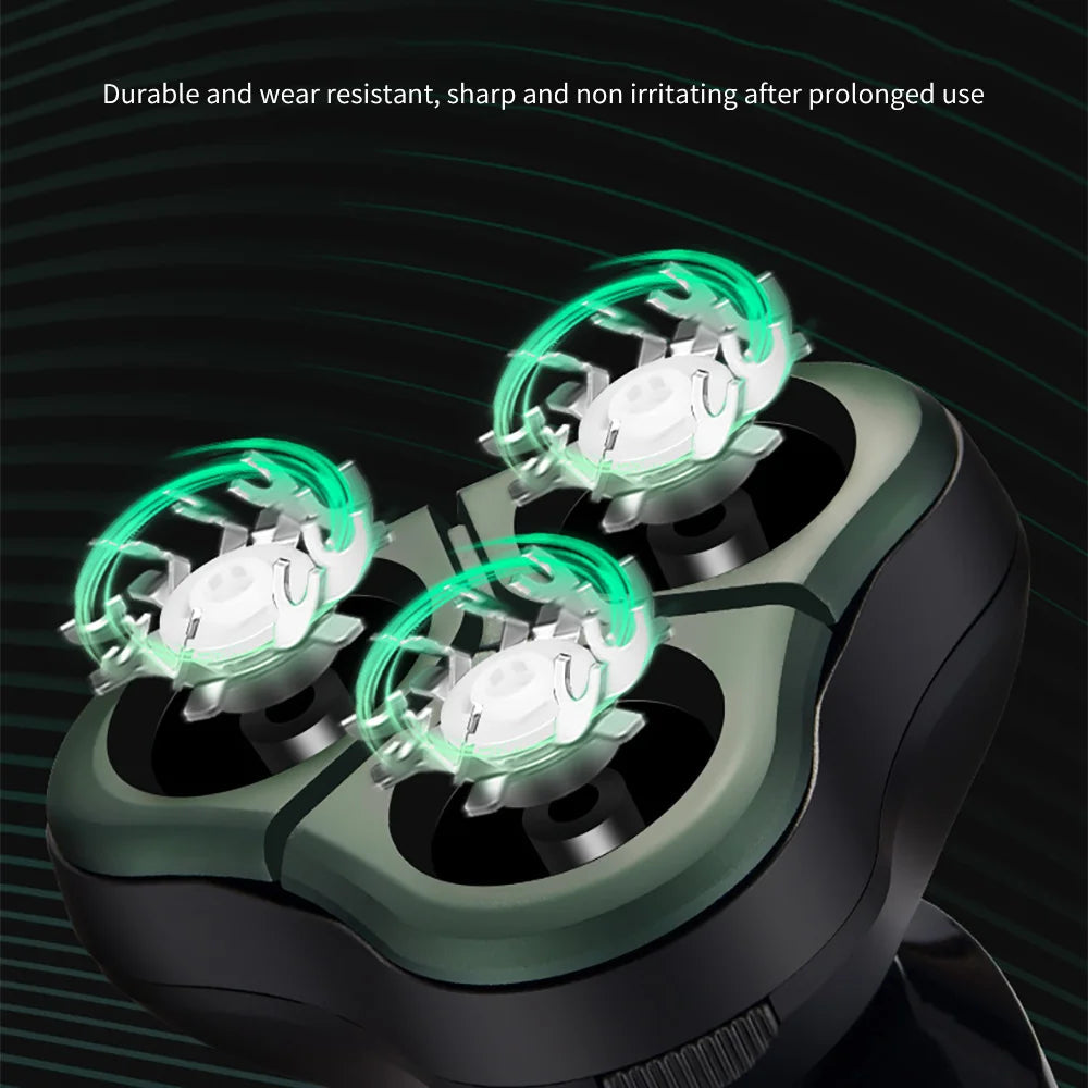 Electric Shavers for Men Portable Power Display 3D Floating Blade Full