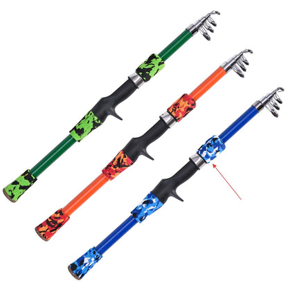 Gun-type Short-section Telescopic Lure Fishing Rod Children's Fishing Rod Fishing Gear