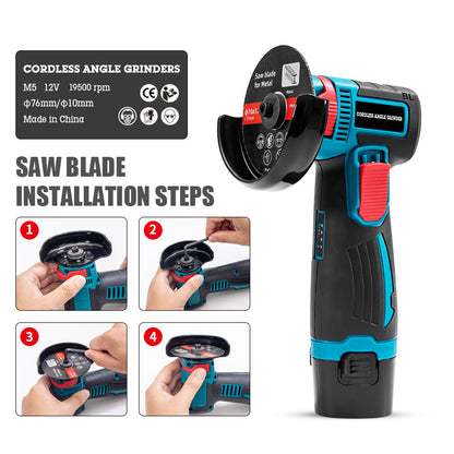 Brushless Rechargeable Mini Lithium-ion Angle Grinder