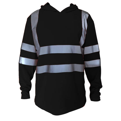 Long-Sleeve Safety Construction Work Reflective Hoodie
