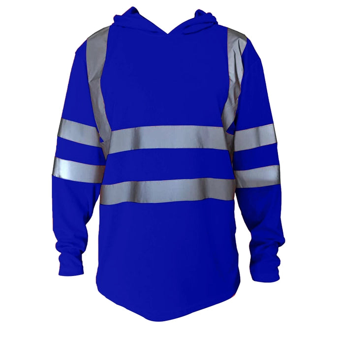 Long-Sleeve Safety Construction Work Reflective Hoodie