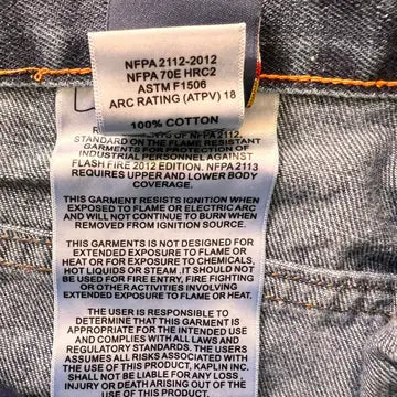 Fire Retardant Jeans Pants- Final Sales- Clearance